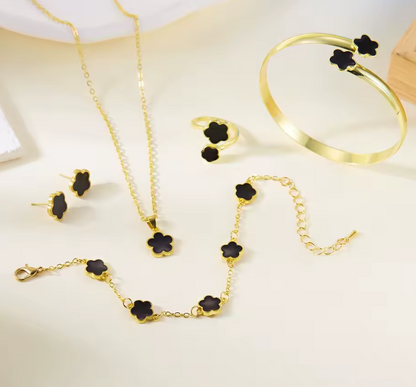 Bracelet en émail noir