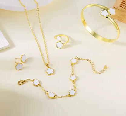 Bracelet en émail blanc