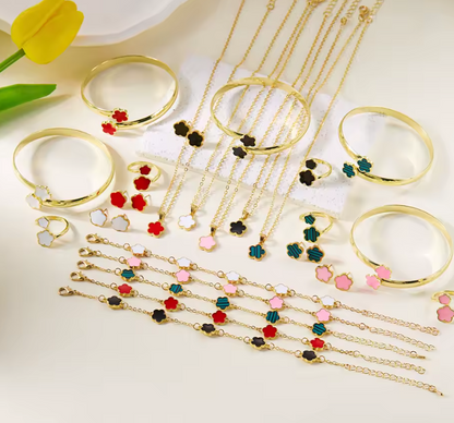 Bracelet en émail rouge