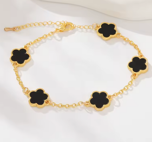 Bracelet en émail noir