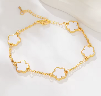 Bracelet en émail blanc